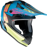 Z1R Youth F.I. Helmet - Fractal - MIPS - Matte Blue/Hi-Viz - Medium 0111-1515