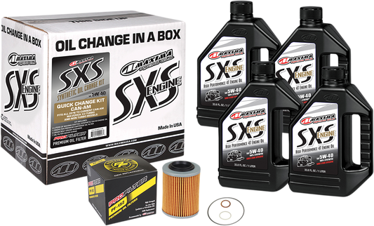 MAXIMA RACING OIL SXS Synthetic Oil Change Kit - Can-Am - 5W-40 90-469013-CA