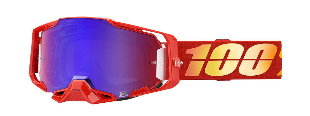 100% Armega Goggles - Nuketown - Red/Blue Mirror 50005-00020