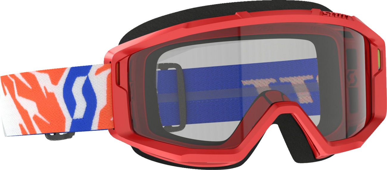 SCOTT Youth Primal Goggles - Red - Clear 4030260004043