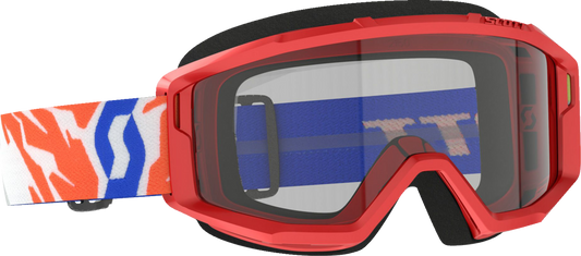SCOTT Youth Primal Goggles - Red - Clear 4030260004043