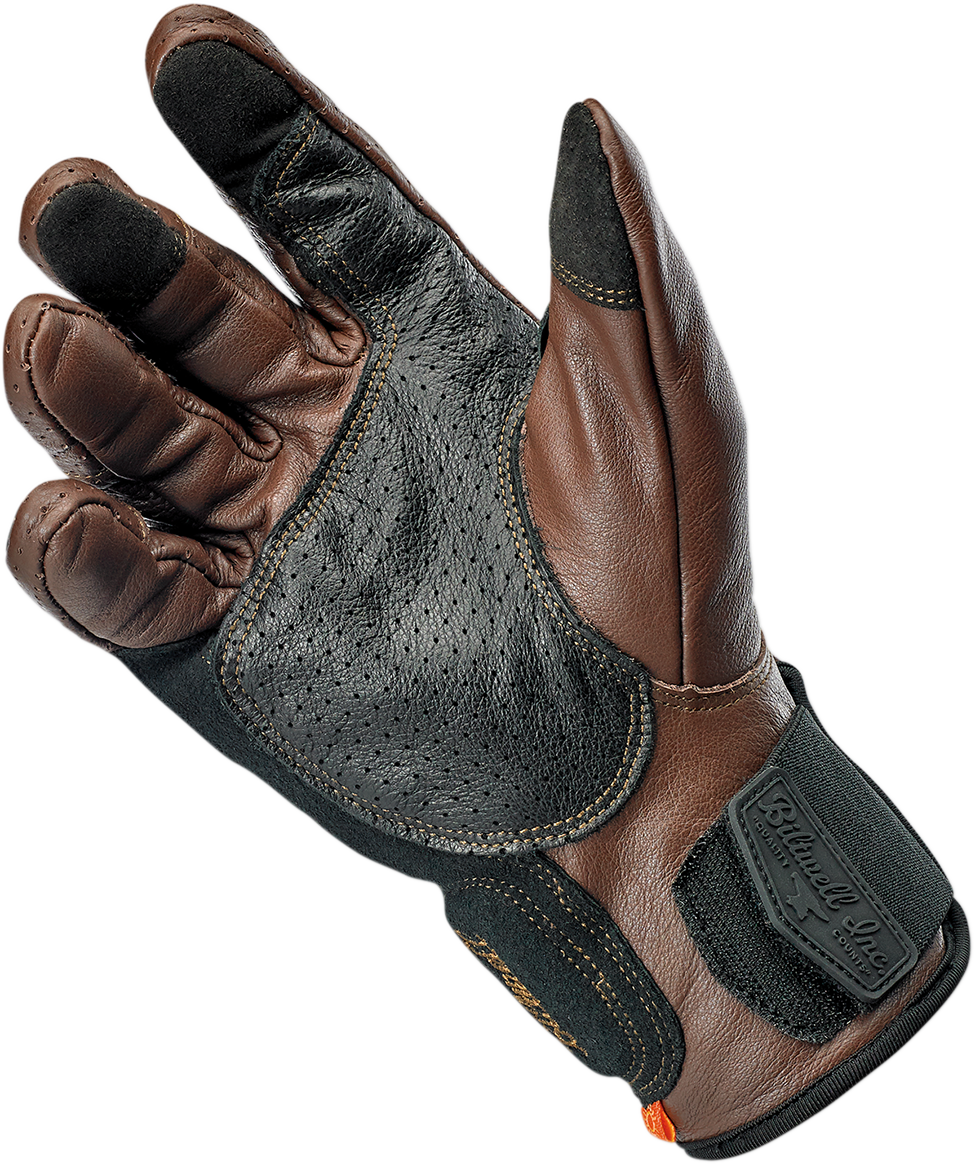 BILTWELL Borrego Gloves - Chocolate/Black - Medium 1506-0201-303