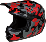 Z1R Youth Rise Helmet - Camo - Red - Medium 0111-1265