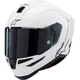 IN STOCK  ALPINESTARS Supertech R10 Helmet - Solid - Gloss White - Small 8200124-2170-S