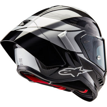 IN STOCK ALPINESTARS Supertech R10 Helmet - Element - Carbon/Silver/Black - XL 8200324-1368-XL