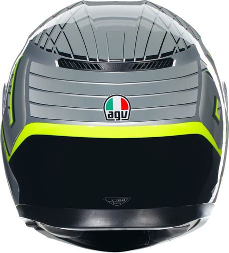 AGV K3 Helmet - Fortify - Gray/Black/Yellow Fluo - 2XL 21183810040112X