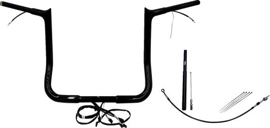 FAT BAGGERS INC. Handlebar Kit - Pointed Top - 14" - Black 912014-B