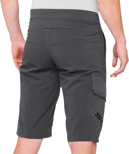 100% Ridecamp Shorts - Charcoal - US 28 40029-00007