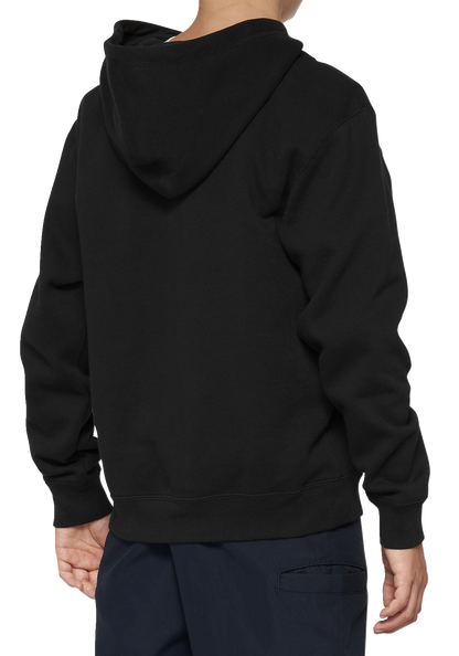 100% Youth Icon Hoodie - Black - Large 20030-00002