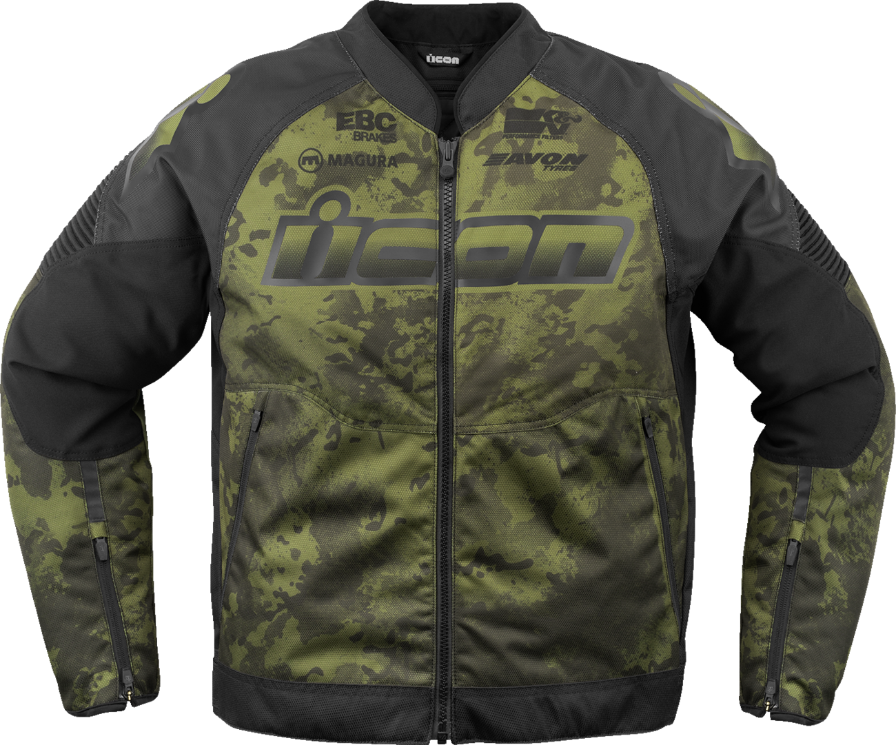 ICON Overlord3™ CE Magnacross Jacket - Green - Medium 2820-6719