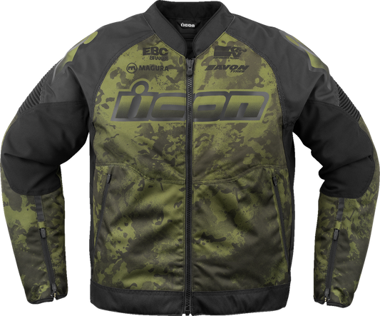 ICON Overlord3™ CE Magnacross Jacket - Green - Small 2820-6718