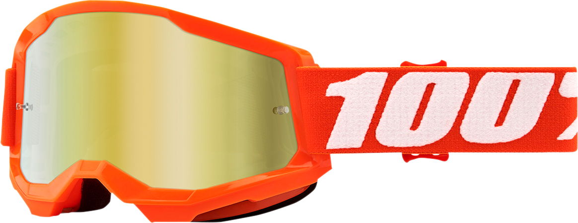 100% Strata 2 Goggles - Orange - Gold Mirror 50028-00005