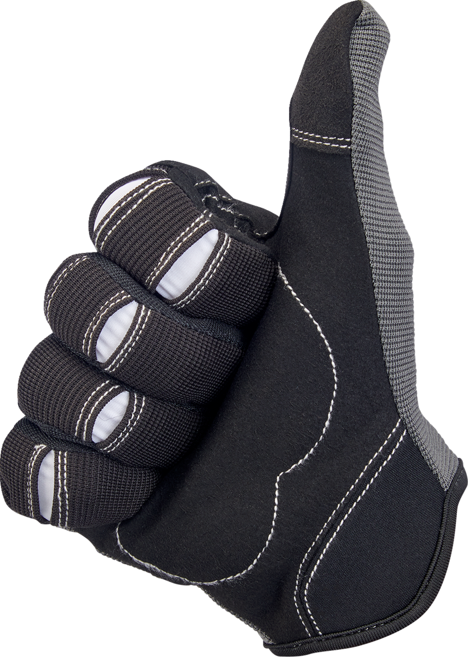 BILTWELL Moto Gloves - Gray/Black - XS 1501-1101-001