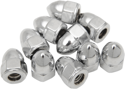 DRAG SPECIALTIES Nut - Acorn - Chrome - 10-24 MPB101