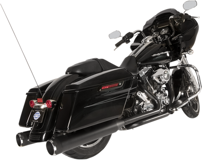 S&S CYCLE El Dorado Dual Exhaust System - Black - Black Thruster 550-0679B