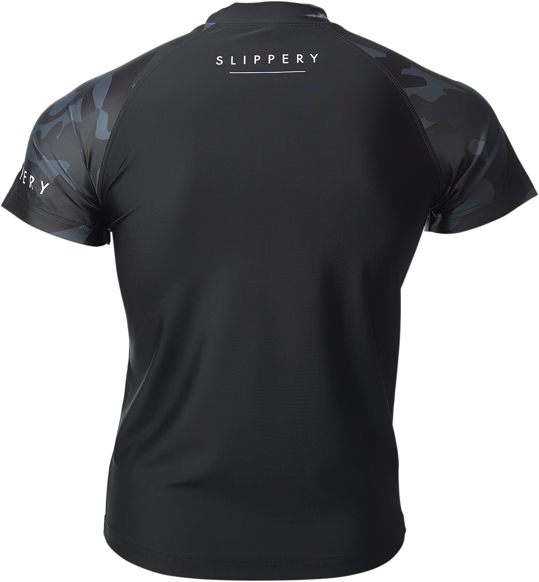 SLIPPERY Rashguard Short Sleeve Underwear - Black/Camo - Large 3250-0138