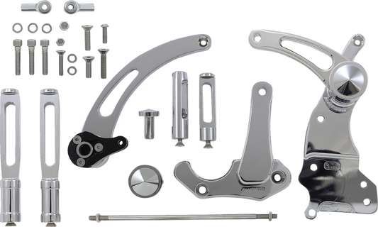 ACCUTRONIX Forward Control - Chrome - Slotted FC305-SSC