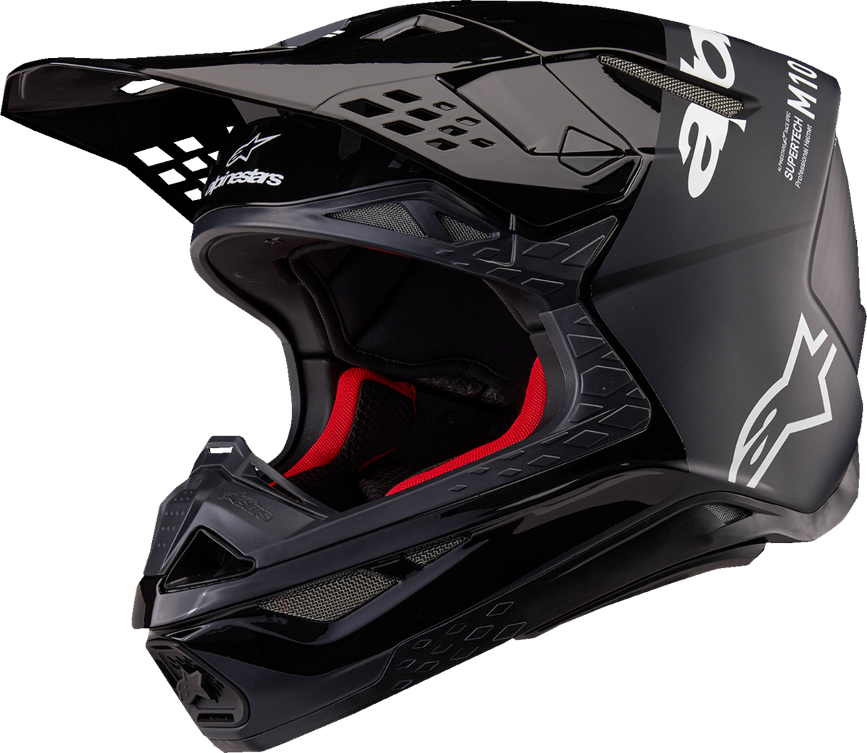 IN STOCK OPEN BOX ALPINESTARS Supertech M10 Helmet - Flood - MIPS® - Black/Dark Gray - Medium 8301023-1310-M
