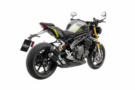 LEOVINCE - LV-10 Black Edition Slip-On Muffler - Triumph Speed Triple 1200 RR/RS/RX 15271B 1811-4920