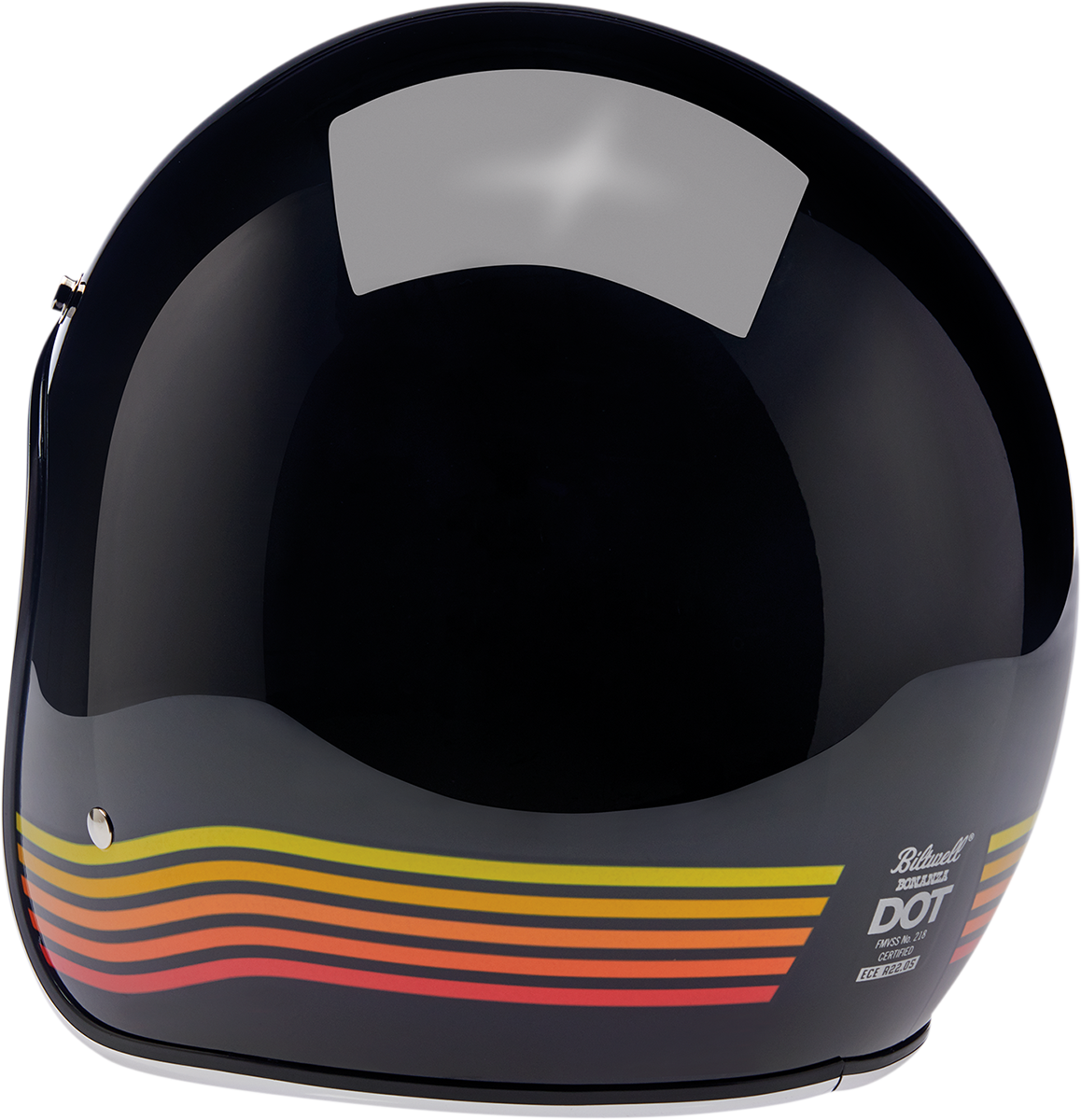 BILTWELL Bonanza Helmet - Gloss Black Spectrum - Large 1001-536-204