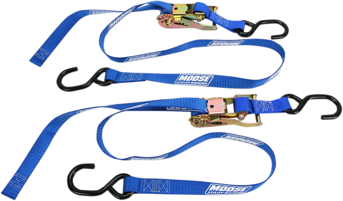 MOOSE UTILITY Ratchet Tie-Down - 1" - Blue 3920-0299