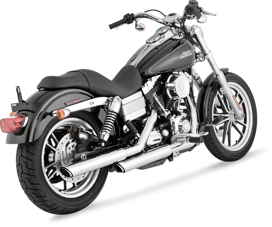 VANCE & HINES Twin Slash Mufflers - Chrome 16837