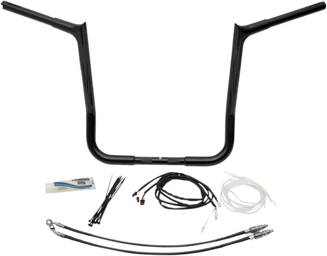 FAT BAGGERS INC. Handlebar Kit - Pointed Top - 16" - Black 909216-B