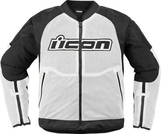 ICON Overlord3 Mesh™ Jacket - White - Medium 2820-6737