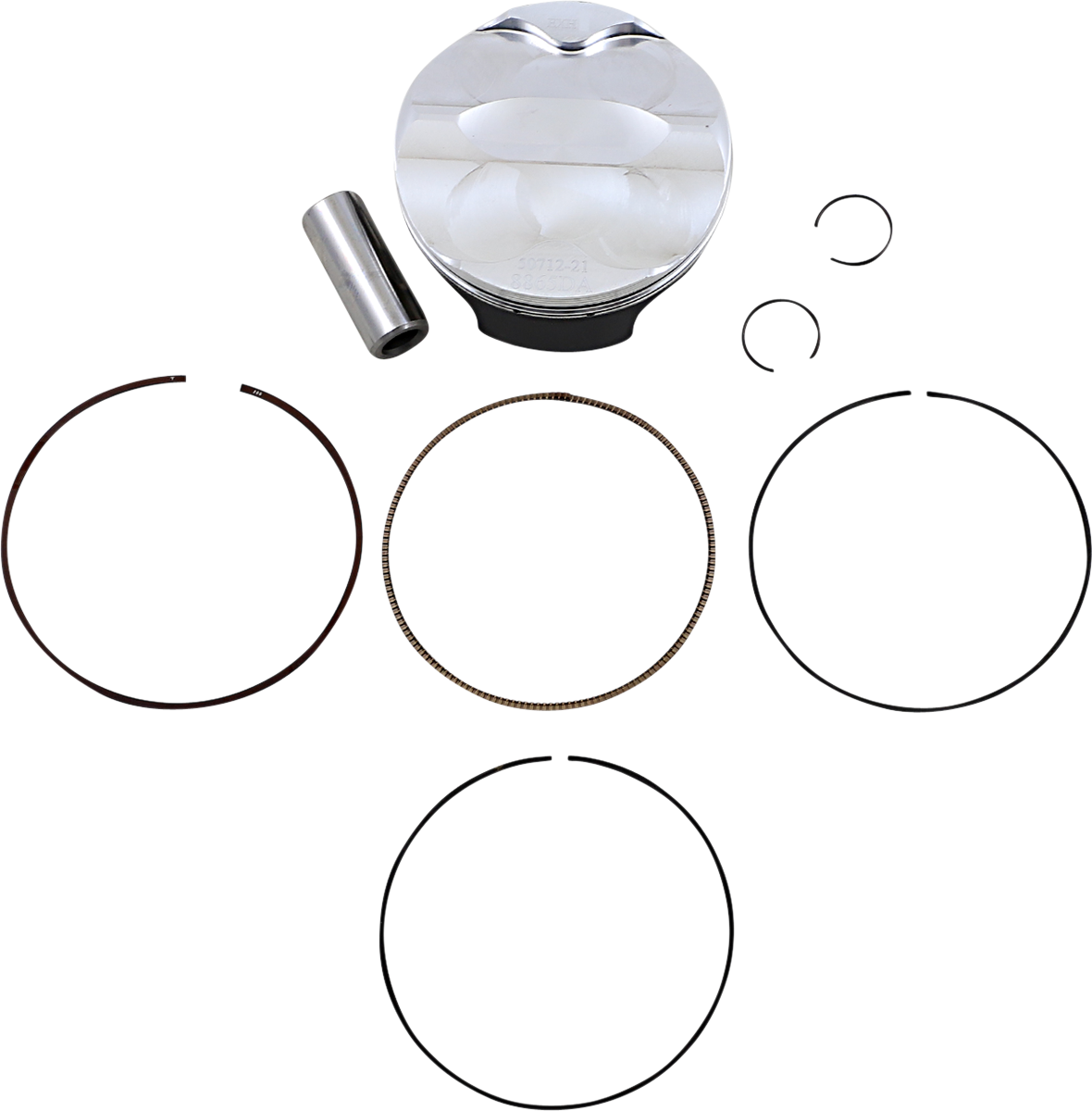 WOSSNER Piston Kit - FE/SXF 250 - 77.96 mm 8865DA