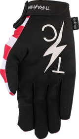 THRASHIN SUPPLY CO. Stars & Bolts Stealth Gloves - Red/Blue - Small SV1-12-08