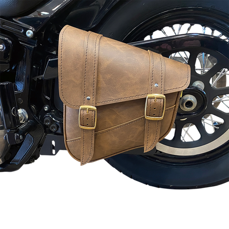 WILLIE & MAX LUGGAGE Softail Swing Arm Bag - Brown 59777-08