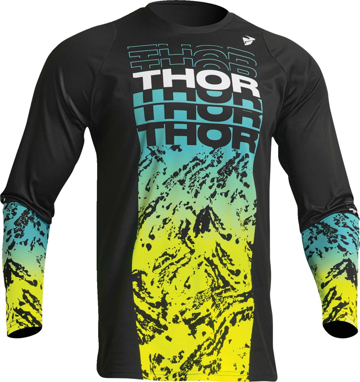 THOR Sector Atlas Jersey - Black/Teal - XL 2910-7056