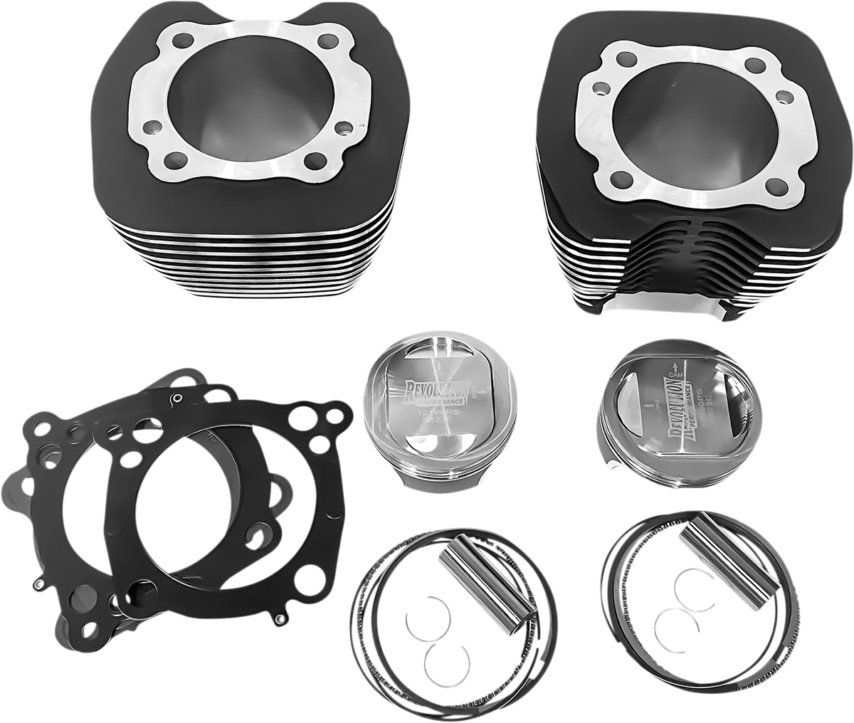 REVOLUTION PERFORMANCE, LLC Cylinder Kit - 107" - Black with Highlighted Fins RP201-119WD