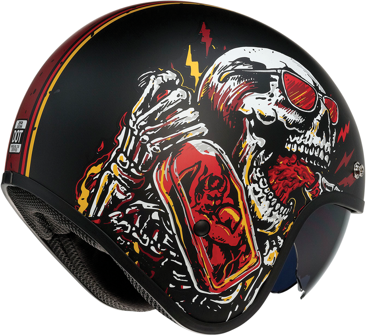 Z1R Saturn Helmet - Devil Made Me - Black/Red - Large 0104-2819