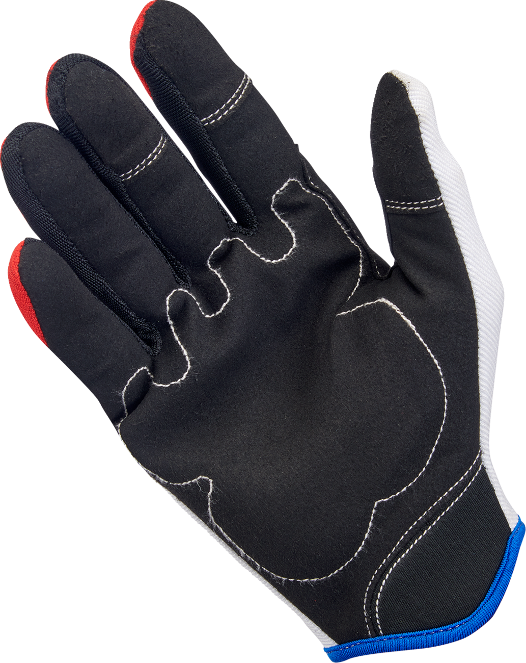 BILTWELL Moto Gloves - Red/White/Blue - Large 1501-1208-004