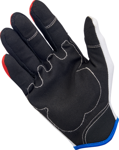 BILTWELL Moto Gloves - Red/White/Blue - XL 1501-1208-005