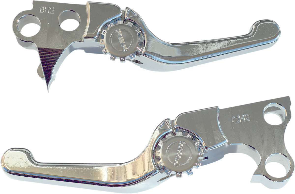 POWERSTANDS RACING Lever Set - Anthem - Shorty - Chrome 12-01651-20