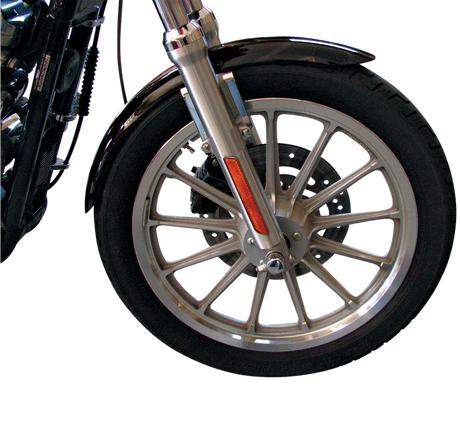 DRAG SPECIALTIES XLX-Style Front Fender with Chrome Side Braces - Steel 091018-PB-LB2