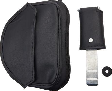 SADDLEMEN Seat - Explorer - With Backrest - Stitched - Black - FL/FX '06-'17 806-12-030