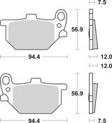 SBS HF Brake Pads - XS 400 545HF