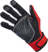 BILTWELL Baja Gloves - Red - Small 1508-0801-302