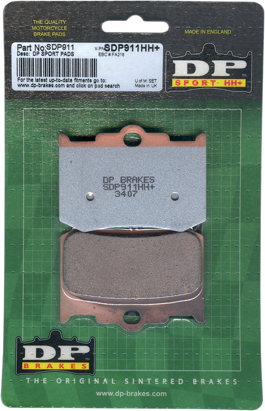 DP BRAKES Sintered Brake Pads - 4-Piston Caliper SDP911HH