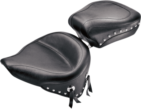 MUSTANG Wide Studded Solo Seat - Softail '84-'99 75506