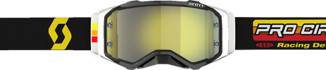SCOTT Pro Circuit Prospect Goggles - Black/White - Yellow 285540-1007289