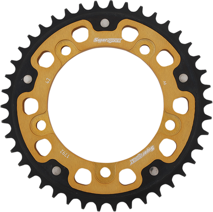 SUPERSPROX Stealth Rear Sprocket - 42 Tooth - Gold - Suzuki/Triumph RST-1792-42-GLD