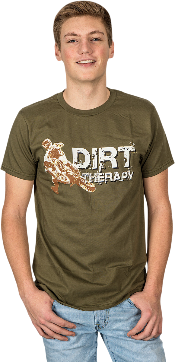 TECMATE Optimate Dirt Therapy T-Shirt - Military Green - Large TA-239MG