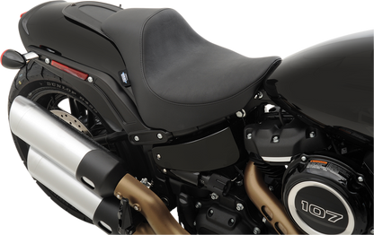 DRAG SPECIALTIES EZ-Solo Seat - Smooth - Vinyl - FXFB/S '18-'22 ACT EZ-ON STYLE 0802-1126