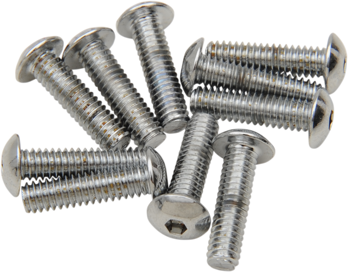 DRAG SPECIALTIES Bolts - Button-Head - 8-32 x 1/2" MPB261