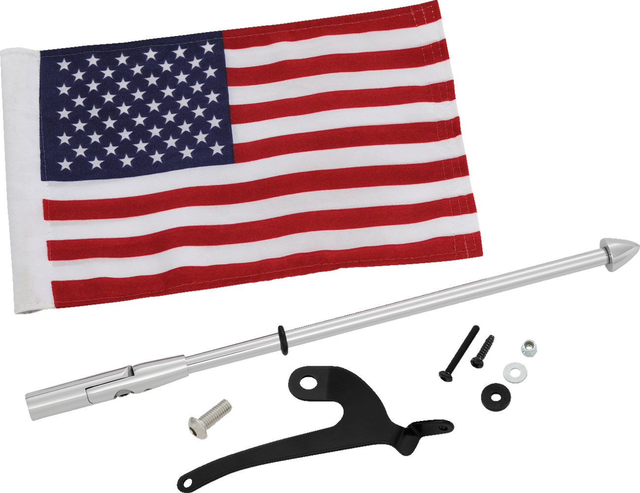 SHOW CHROME Folding Flag Pole - Right 41-203R