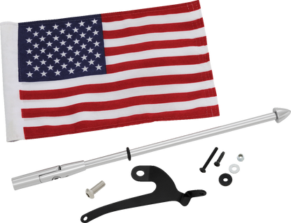 SHOW CHROME Folding Flag Pole - Right 41-203R